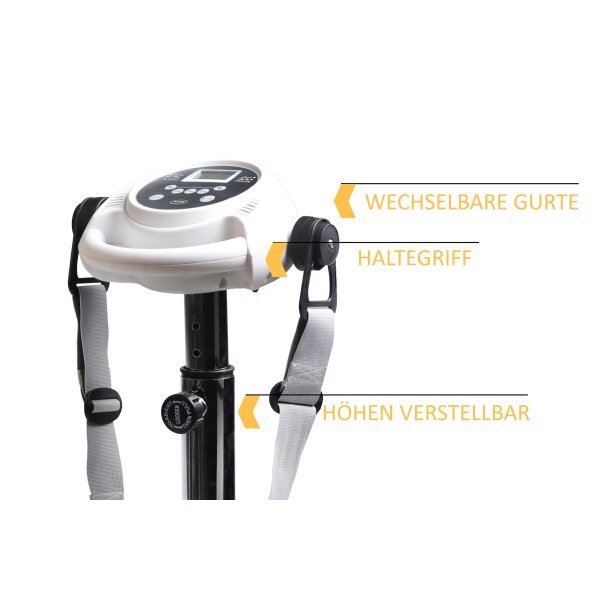 BODYCOACH Vibro Massager Ganzkörper Massagegerät mit 3 Massage Gurten