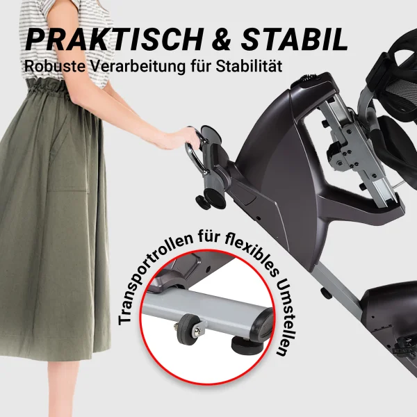 BODYCOACH Sitz-Liege-Ergometer Heimtrainer magnetisch Computer mit Bluetooth