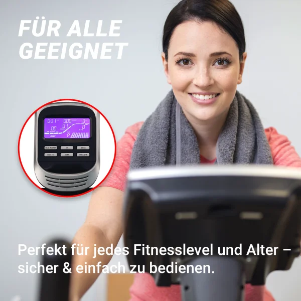 BODYCOACH Sitz-Liege-Ergometer Heimtrainer magnetisch Computer mit Bluetooth