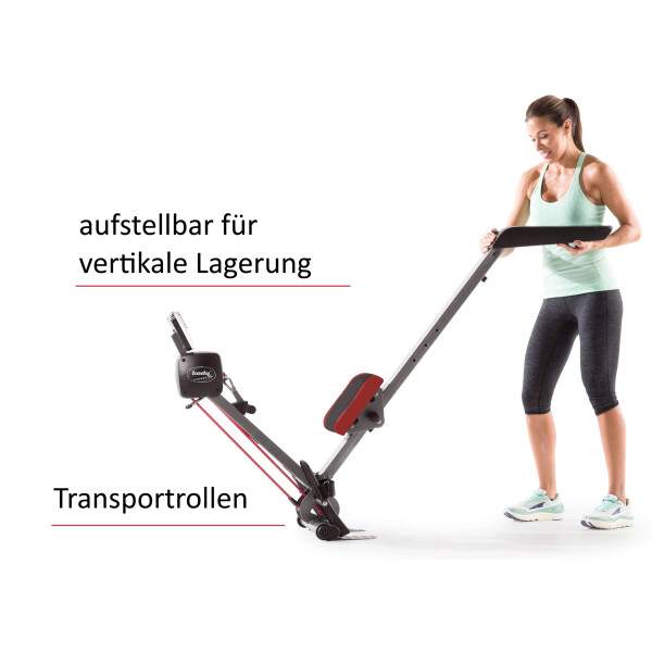 BODYCOACH Rudergerät 2in1 Rudermaschine & Tube Allround Fitnessgerät 3fach Seilzug