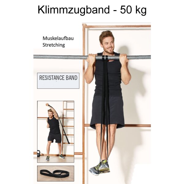 L.A. Sports Klimmzug-Band Latex 50kg Widerstand