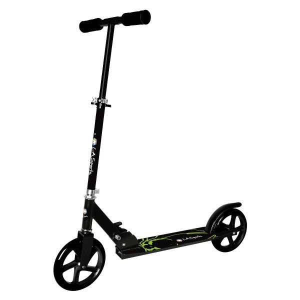 L.A. Sports Alu-Scooter Onyx City-Roller faltbar Höhe verstellbar große XL Räder 200 mm