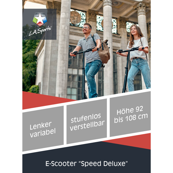 L.A. Sports Elektro Scooter Speed Deluxe faltbarer E-Scooter ABE Straßenzulassung