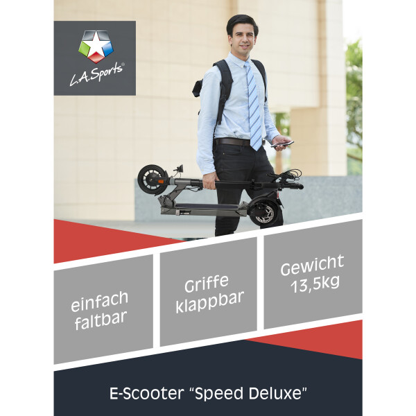 L.A. Sports Elektro Scooter Speed Deluxe faltbarer E-Scooter ABE Straßenzulassung