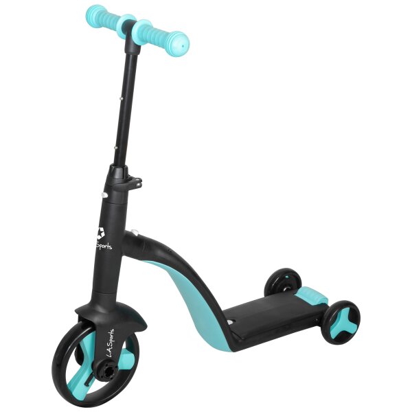 L.A. Sports 3-in-1 Kids Trike Laufrad Dreirad Scooter für Kinder ab 2 jahren