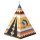 Playfun Tipi Kinder Indianerzelt Motiv Indianer