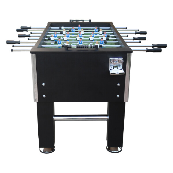 L.A. Sports Kicker Table 5“ Profi Kickertisch schwarz verchromte Spielstangen