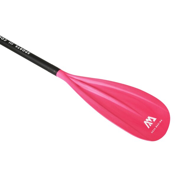 Aqua Marina SPORTS III CORAL SUP-Paddle Aluminium 3teiliges Paddel verstellbar