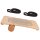 BODYCOACH Woodboard Balance-Board Starter Set nachhaltiges Material Ahorn & Kork mit Fitnessband - eckig