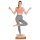 BODYCOACH Woodboard Balance-Board Starter Set nachhaltiges Material Ahorn & Kork mit Fitnessband - oval