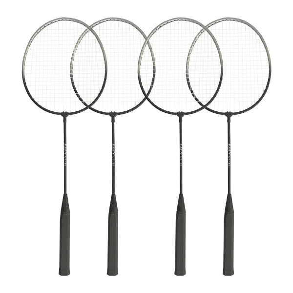 L.A. Sports Badminton 2er Set Easy Federball-Spiel 2 - 4 Spieler Schläger Ball & Tragetasche