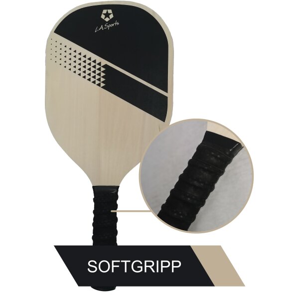 B-Ware Pickle-Ball Starter Set 4 Schläger Netzgarnitur 320cm In- & Outdoor-Bälle