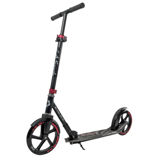 L.A. Sports Alu-Scooter Urban City Roller XXL Wheels 230mm Klapproller Kinder Erwachsene faltbar