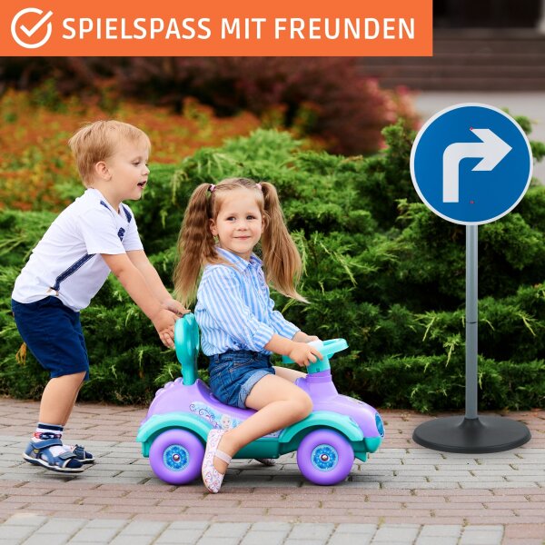 Play Fun Verkehrs-Spielset mit Spielzeug-Ampel und Blitzer Verkehrsschilder Verkehrshütchen inklusive Polizeikelle mit Licht