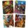 Qwi Toy 3in1 Spielbuch Kinder Wasser Malbuch - Malen mit Wasser mit Wassermal Stift inklusive Aufklappseiten und Stickern
