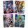 Qwi Toy 3in1 Spielbuch Kinder Wasser Malbuch - Malen mit Wasser mit Wassermal Stift inklusive Aufklappseiten und Stickern