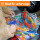 Qwi Toy 3in1 Spielbuch Kinder Wasser Malbuch - Malen mit Wasser mit Wassermal Stift inklusive Aufklappseiten und Stickern