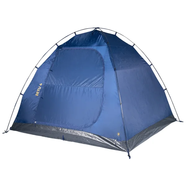 TAMBU Outdoor Camping Zelt für 3-4 Personen nachhaltiges Kuppelzelt wasserdicht aus recyceltem Material mit großem Vorraum