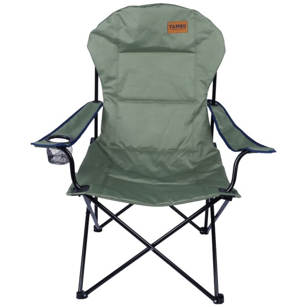 TAMBU Outdoor Camping Stuhl faltbar nachhaltiger Faltstuhl aus recyceltem Material belastbar 120 kg für Garten Angeln Festivals Grillen