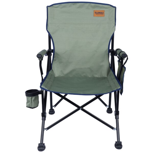TAMBU Outdoor Camping Stuhl faltbar nachhaltiger Faltstuhl aus recyceltem Material belastbar 120 kg für Garten Angeln Festivals Grillen