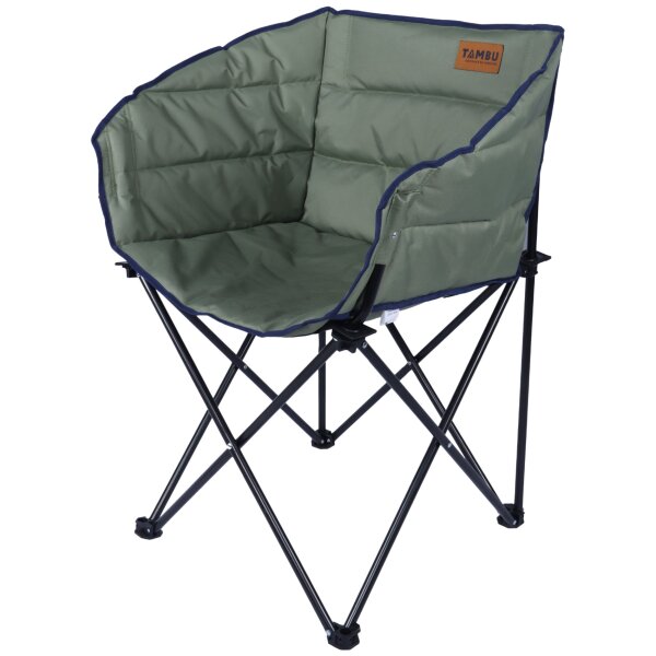TAMBU Outdoor Camping Stuhl faltbar nachhaltiger Faltstuhl aus recyceltem Material belastbar 120 kg für Garten Angeln Festivals Grillen