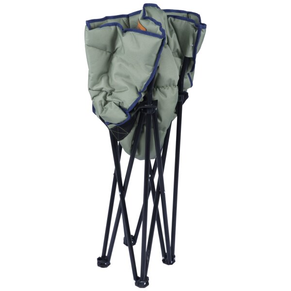 TAMBU Outdoor Camping Stuhl faltbar nachhaltiger Faltstuhl aus recyceltem Material belastbar 120 kg für Garten Angeln Festivals Grillen