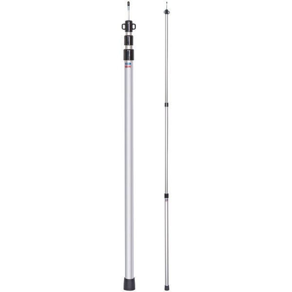 TAMBU Teleskop Zeltstangen 2er-Set Alu Aufstellstangen für Zelte Tarps Planen Markisen Sonnensegel verstellbar 91 bis 230 cm multifunktional einsetzbar