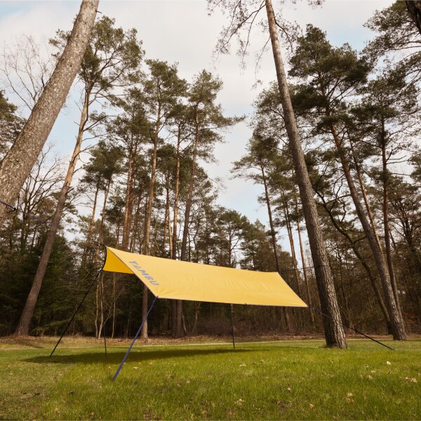 TAMBU Outdoor Sonnensegel nachhaltiger Sonnen- & Regenschutz wasserdicht aus recyceltem Material Schattenspender für Strand Garten Camping