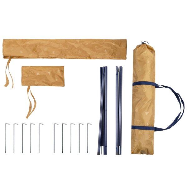 TAMBU Outdoor Sonnensegel nachhaltiger Sonnen- & Regenschutz wasserdicht aus recyceltem Material Schattenspender für Strand Garten Camping