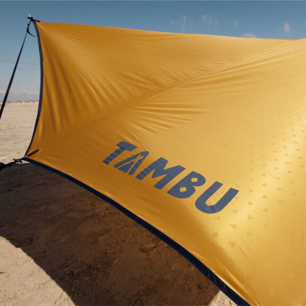 TAMBU Outdoor Sonnensegel nachhaltiger Sonnen- & Regenschutz wasserdicht aus recyceltem Material Schattenspender für Strand Garten Camping