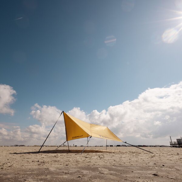 TAMBU Outdoor Sonnensegel nachhaltiger Sonnen- & Regenschutz wasserdicht aus recyceltem Material Schattenspender für Strand Garten Camping
